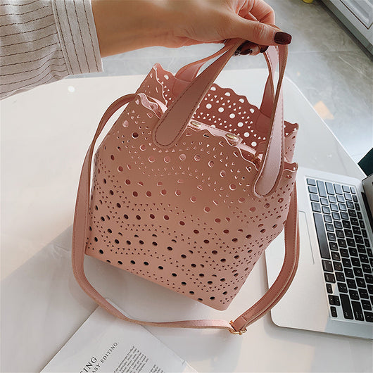 Bolso Bandolera Un Hombro Versátil con Diseño Bucket - Image 16