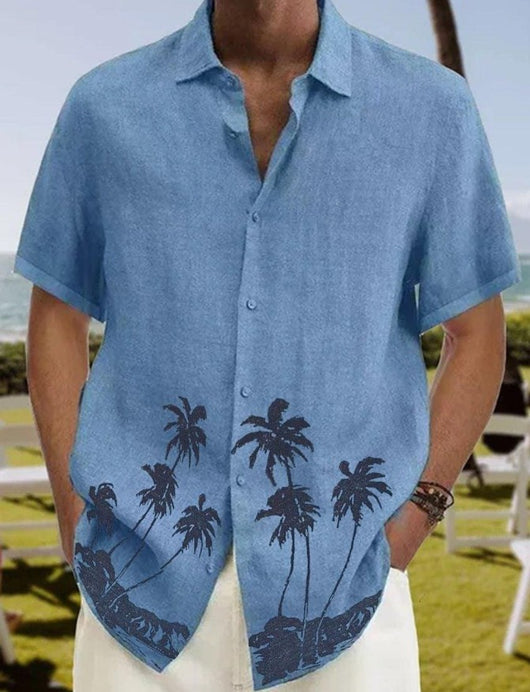 Camisa Casual Playa de Moda para Hombre Manga Corta - Image 7