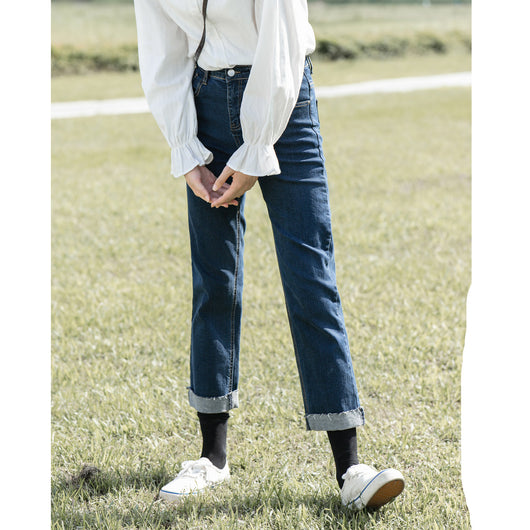 Pantalones Largos Slim Fit de Talle Alto - Diseño Minimalista Versátil