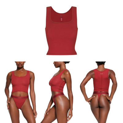 Camiseta Deportiva Acanalada con Tirantes Elásticos - Image 15