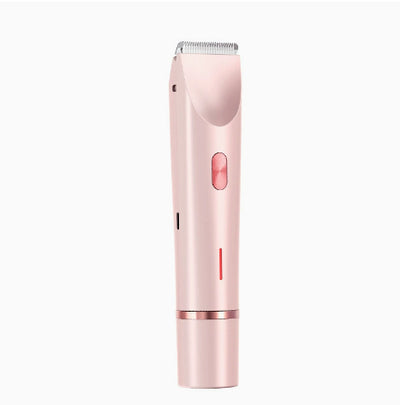 Light blue 2-in-1 electric shaver for women with interchangeable foil and epilator heads, digital display. - Image 25