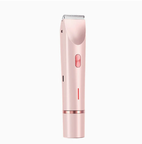 Light blue 2-in-1 electric shaver for women with interchangeable foil and epilator heads, digital display. - Image 25