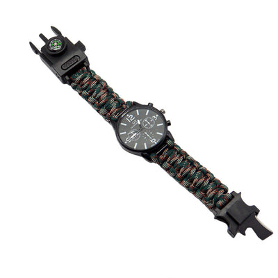 Reloj de Supervivencia Multifuncional LED Impermeable con Cordón Paracaídas - Image 6