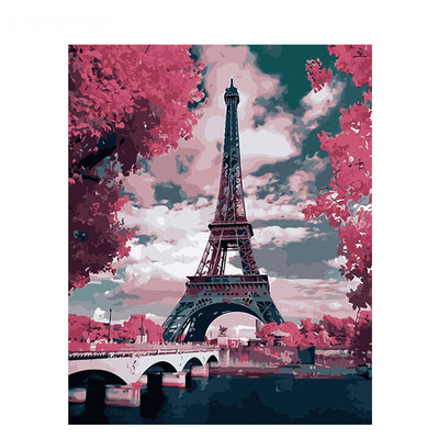 Cuadro de Paisaje al Óleo sin Marco DIY 40x50 - Pintura Wholesale Digital - Image 9