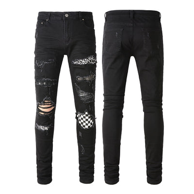 Jeans Vintage Plisados con Detalles Rotos - Estilo Juvenil - Image 3