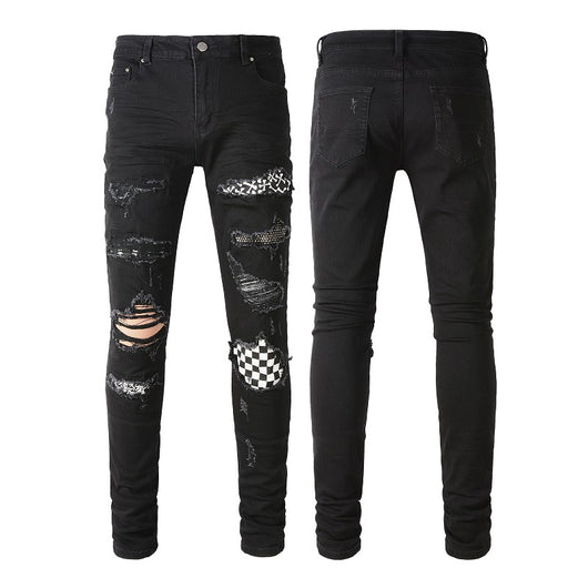 Jeans Vintage Plisados con Detalles Rotos - Estilo Juvenil - Image 3
