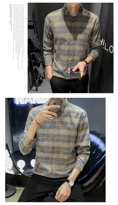 Chaqueta Camisa Slim Fit Coreana - Estilo Trendy para Hombre - Image 20