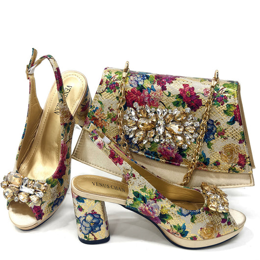 Juego de Bolsa y Zapatos para Dama Estilo Europeo y Americano - Image 4