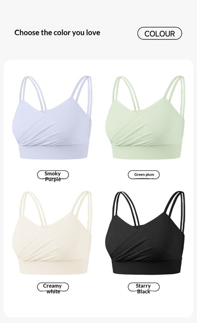 Sujetador Deportivo Mesh Plisado Backless para Fitness - Image 15