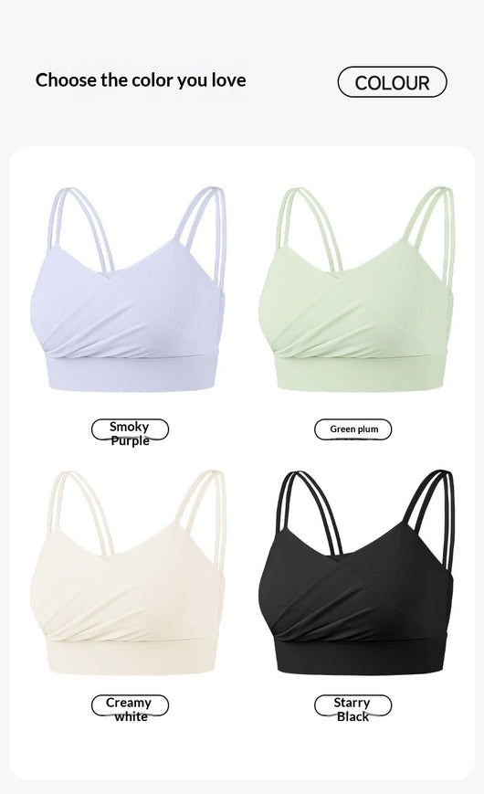 Sujetador Deportivo Mesh Plisado Backless para Fitness - Image 15