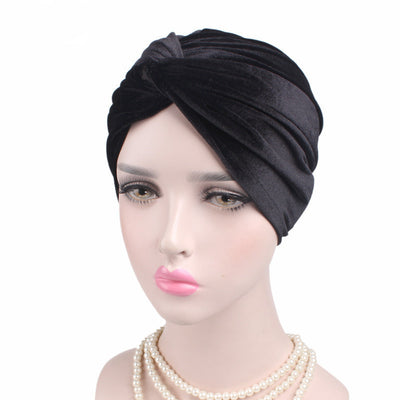 Gorro Bandana Elástico de Terciopelo Otoño Invierno - Image 7