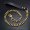 Correa para Perro de Acero Inoxidable Dorado 19mm - Resistente y Elegante