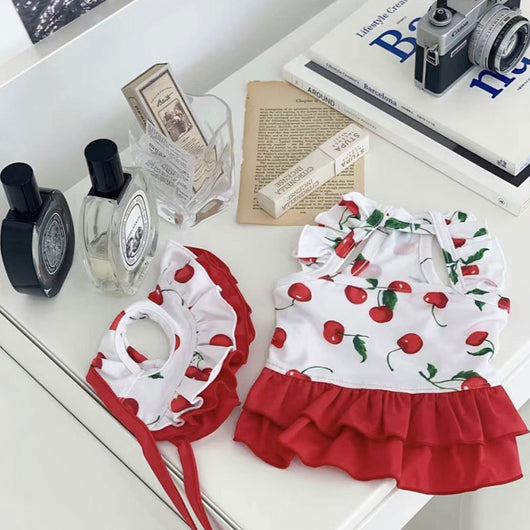 Vestido Traje de Baño Infantil Diseño Cereza Adorable - Image 16