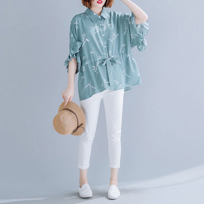 Blusa Holgada de Verano Talla Grande Princess Fat con Mangas Murciélago - Image 11