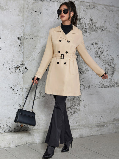 Abrigo Tipo Trench Coat Británico Largo para Mujer - Image 5