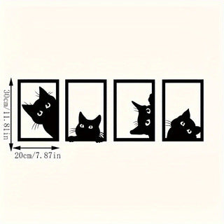 Decoración de Pared en Metal con Diseño de Gato Negro - Image 9
