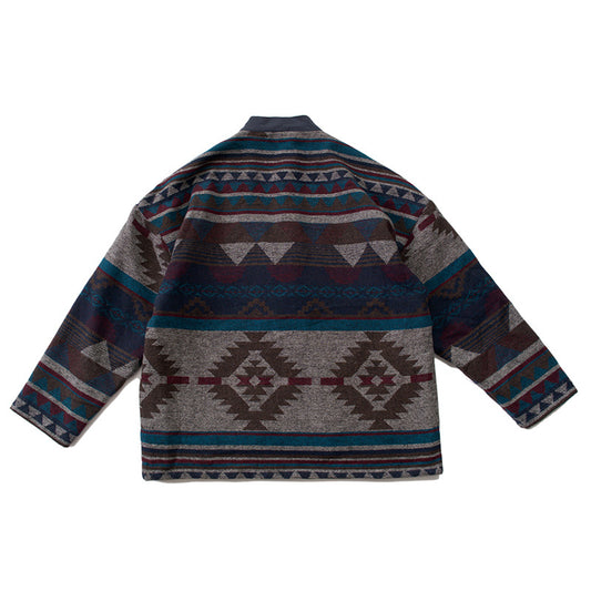Chaqueta Acolchada de Algodón Estilo Étnico Retro para Hombre - Image 2