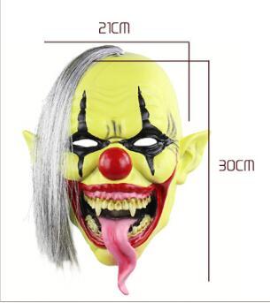 Máscara de Payaso Verde Terrorífico - Látex Premium para Halloween y Navidad - Image 9
