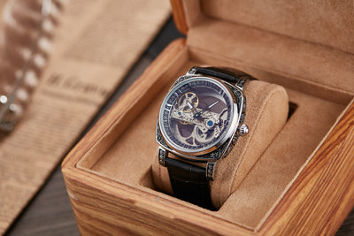 Reloj Mecánico Automático Vintage con Esfera Luminosa y Relieves - Image 22