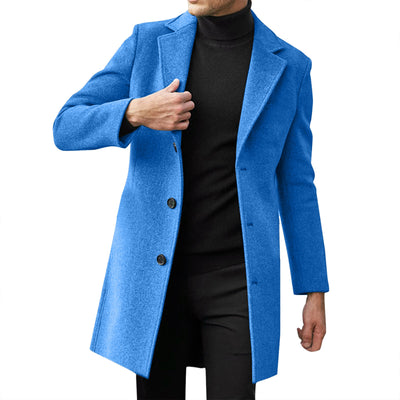 Abrigo de Lana para Hombre Manga Larga Otoño Invierno - Image 24