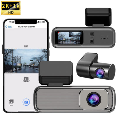 Cámara Dashcam WiFi HD 2K con Conexión Móvil Inalámbrica