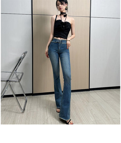 Jeans Skinny Retro Estilo Hong Kong para Mujer - Tela Ligera Verano - Image 13