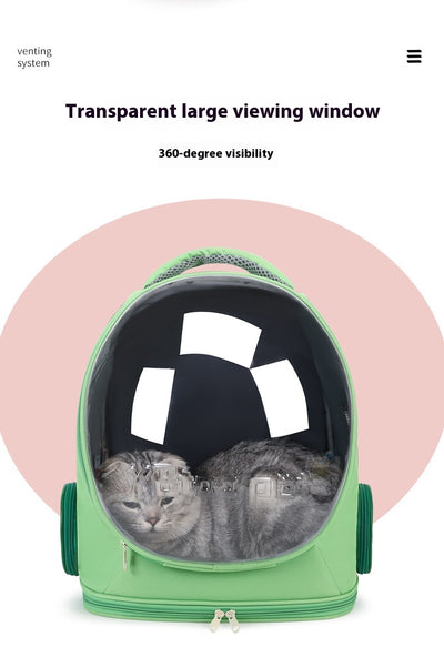 Mochila Transportín Espacial para Gatos - Gran Capacidad y Transpirable - Image 8