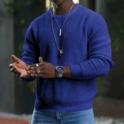 Suéter Pullover Cuello Redondo Manga Larga para Hombre - Image 6