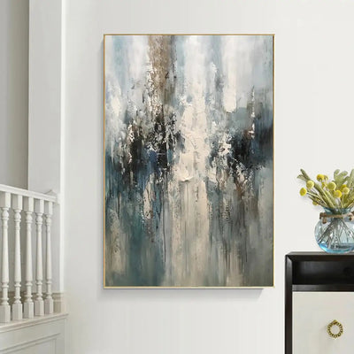 Cuadro Abstracto Moderno en Óleo sobre Lienzo - Arte Contemporáneo sin Marco para Decoración del Hogar - Image 11