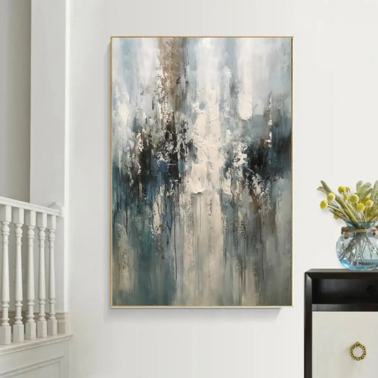 Cuadro Abstracto Moderno en Óleo sobre Lienzo - Arte Contemporáneo sin Marco para Decoración del Hogar - Image 11