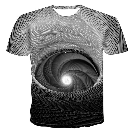 Playera con Estampado Digital de Patrón Geométrico 3D - Image 9