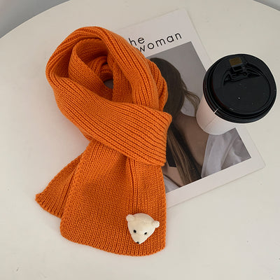 Bufanda de Lana Tejida Infantil Cálida para Primavera y Otoño - Image 5