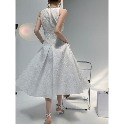 Vestido Largo Blanco Elegante para Mujer - Estilo Diosa - Image 11