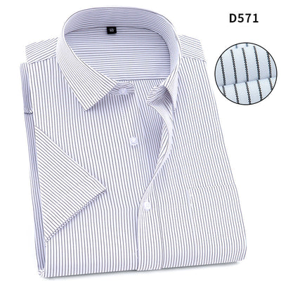 Camisa de Trabajo Manga Corta Hombre Color Sólido - Comodidad y Durabilidad - Image 6