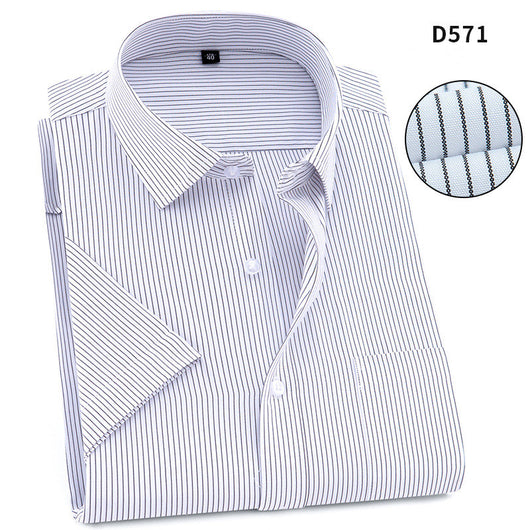 Camisa de Trabajo Manga Corta Hombre Color Sólido - Comodidad y Durabilidad - Image 6