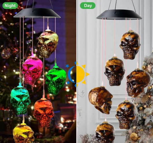 Linterna Decorativa Solar Calavera y Calabaza para Halloween - Luz LED Exterior - Image 8