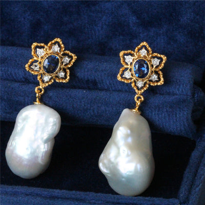 Aretes de Perlas Barrocas de Agua Dulce - Image 10