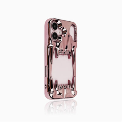 Funda para Celular Calavera Tigre Plateada con Electroplating Hueco - Image 6