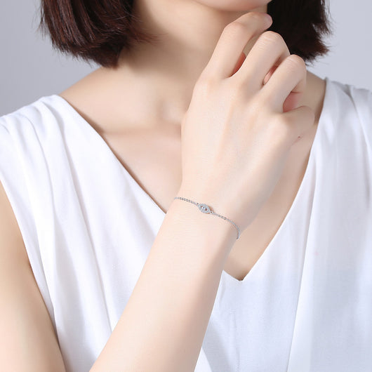 Pulsera de Plata Esterlina Ojo de Demonio con Cruz - Diseño Trending - Image 9