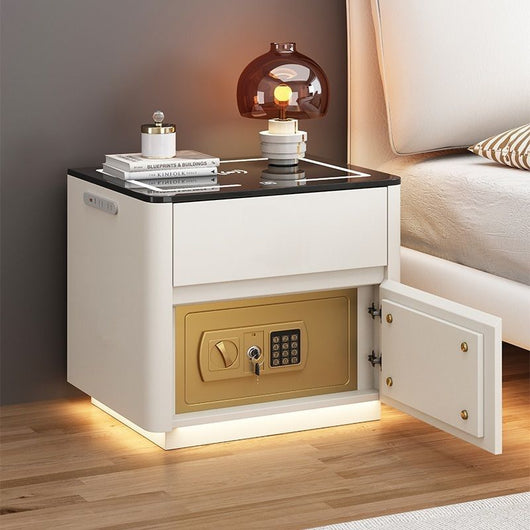 Mesita de Noche Inteligente con Caja de Seguridad y Carga Inalámbrica Integrada - Image 11