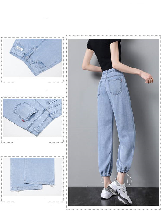 Jeans Tencel Harlan Mujer Sección Delgada Verano - Image 7