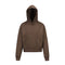 Sudadera Corta Básica Unisex de Color Sólido