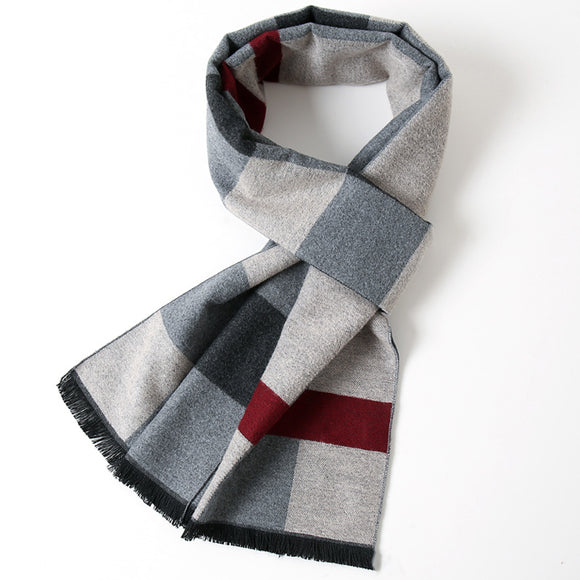 Bufanda Escocesa de Abrigo Suave con Toque Cashmere