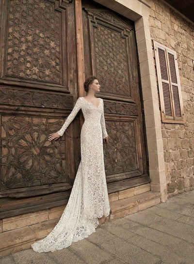 Vestido Largo de Espalda Descubierta con Cuello en V - Image 3