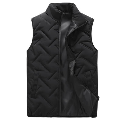 Chaleco Acolchado de Plumón para Hombre - Abrigo Suelto Otoño Invierno - Image 5