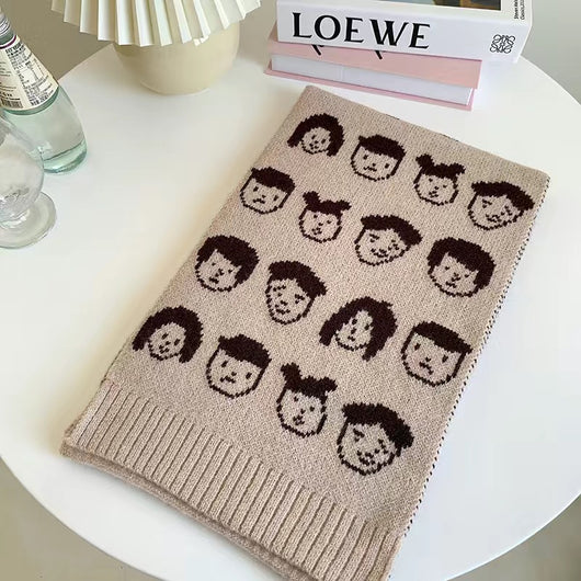 Pañoleta Invernal Estampada con Diseño Cartoon para Mujer - Image 5