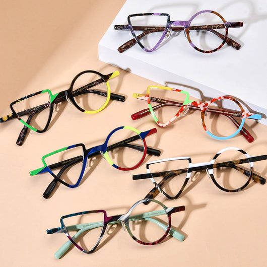 Gafas Redondas Triangulares - Diseño Moderno Unisex