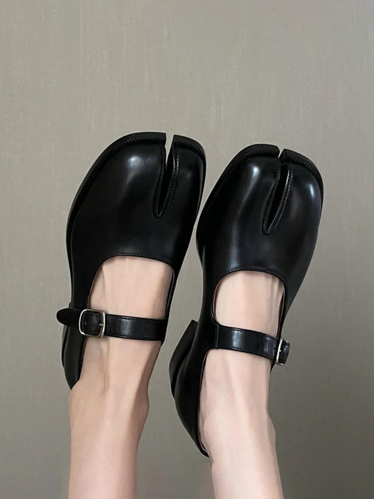 Zapatos de Cuero con Tacón Medio para Mujer - Diseño Clásico y Versátil - Image 2