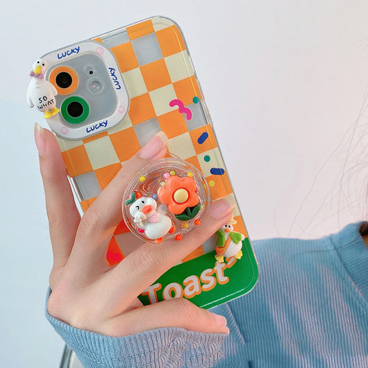 Funda para Teléfono Pato Adorable con Protección Silicona y Cámara Integrada - Image 5