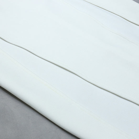 Vestido de Noche Blanco con Escote V Profundo para Verano - Image 20